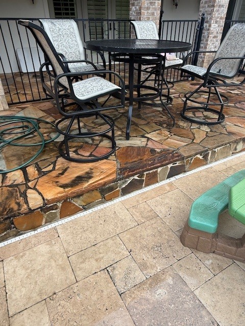Concrete and Stone pool deck washing in Fayetteville, GA
